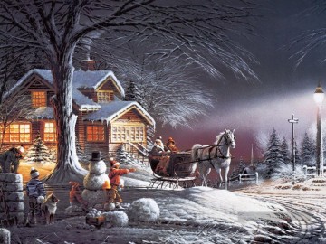 Neige œuvres - Terry Redlin Winter Wonderland